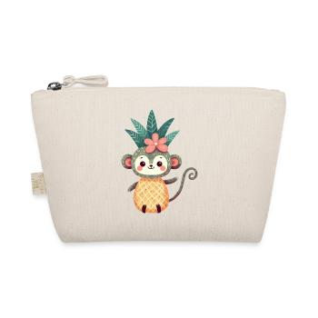Singe chimpanzé ananas fruité mignon bande dessinée Art - Trousse biologique - nature - Devant