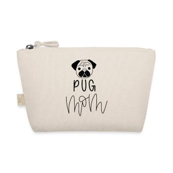 Dog Mom Pug | Mops - Bio-Täschchen - Natur - Vorne
