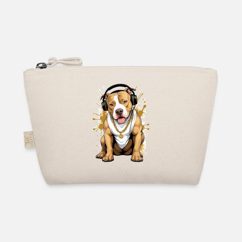 Chien bouledogue avec écouteurs Trousse biologique