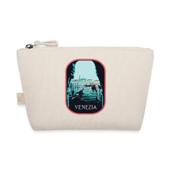 Illustration typical view of Venice and Gondolas - Organic Pouch - nature - Front