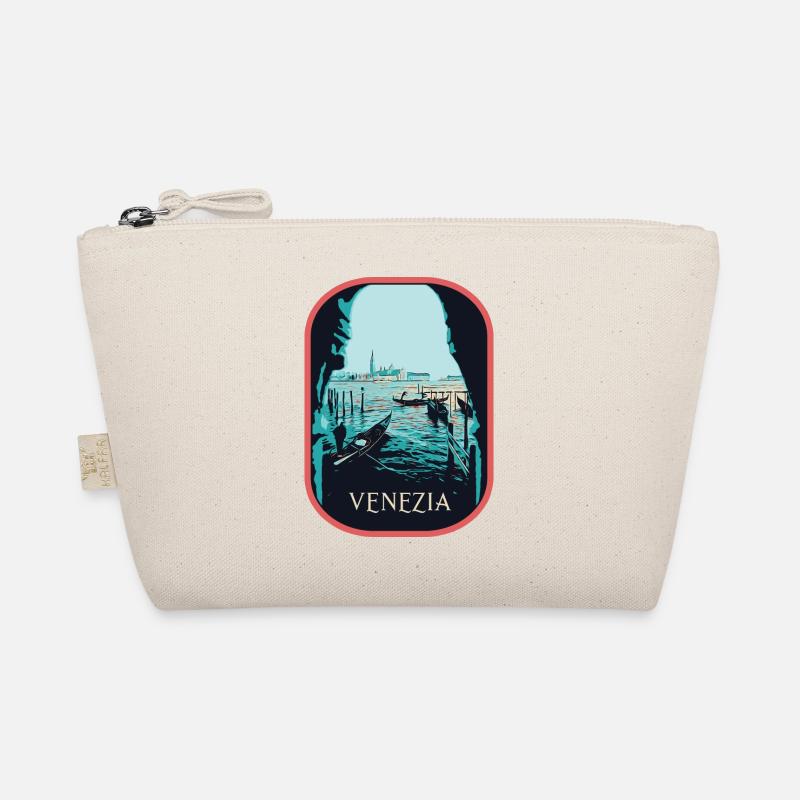 Illustration vue typique de Venise et Gondoles Trousse biologique