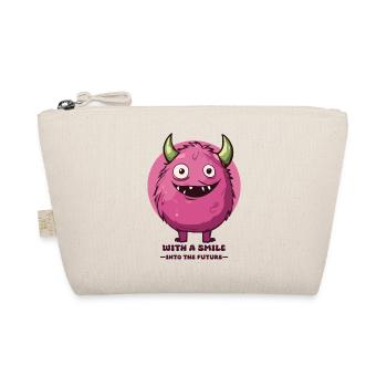 Into the future with a smile ! - Organic Pouch - nature - Front