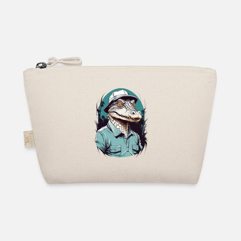 Crocodile Golfer Golfer Design Organic Pouch