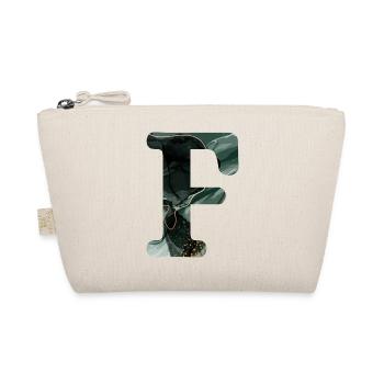 Lettre f marbré vert - Trousse biologique - nature - Devant