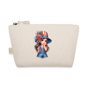 USA Girly so sweet like a Bosh - Organic Pouch - nature - Front