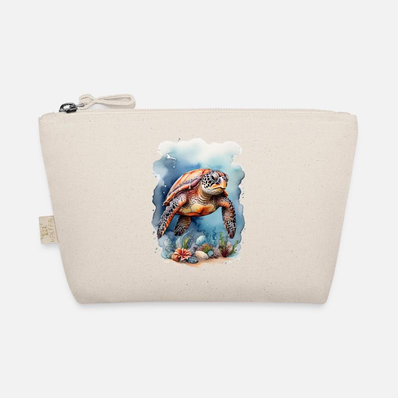 Sea's turtle under water Organic Pouch