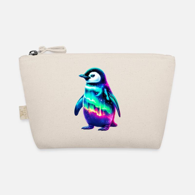 Aurora Borealis Penguin Organic Pouch