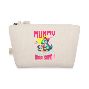 Mama Dinosaur "I think you're awesome" - Organic Pouch - nature - Front