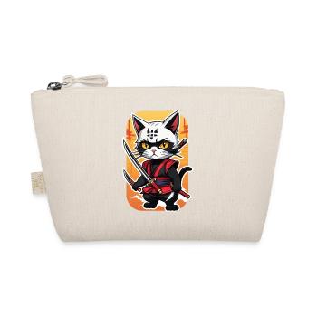 chat ninja - chaton samourai - Trousse biologique - nature - Devant