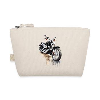 Motorbike, watercolor style - Bio-Täschchen - Natur - Vorne