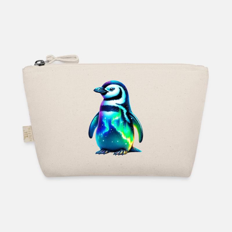 Aurora Borealis Penguin Organic Pouch
