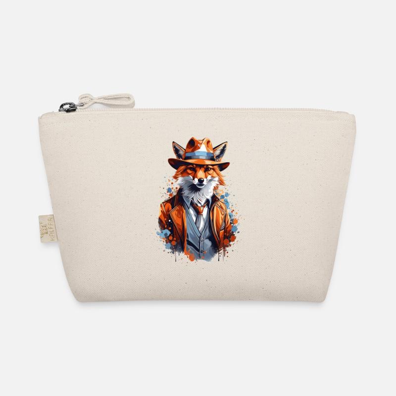 Fox with hat Organic Pouch