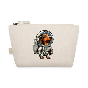 Dachshund in Space Astronaut Adventure - Organic Pouch - nature - Front