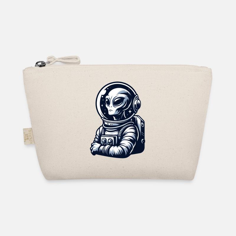 Astronaut trifft stolzen Außerirdischen Bio-Täschchen