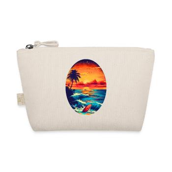 Surfen im Sonnenuntergang - Bio-Täschchen - Natur - Vorne