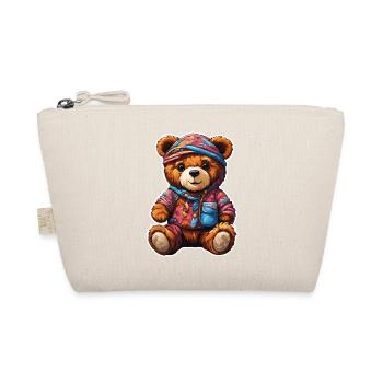 Teddybär / Kuscheltier / Stofftier / Geschenkidee - Bio-Täschchen - Natur - Vorne