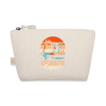 Excavator Expert Operator Heavy Equipment - Organic Pouch - nature - Front