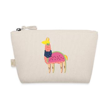 Gute Laune-fruchtiges Lama - Bio-Täschchen - Natur - Vorne