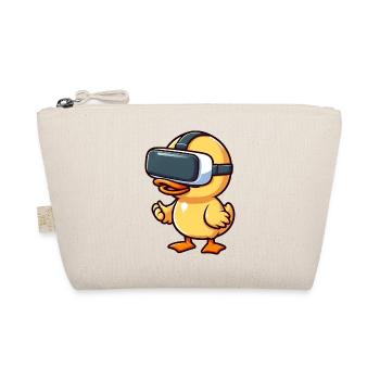 Duck VR Virtual Reality Gamer Gamer Cute - Organic Pouch - nature - Front