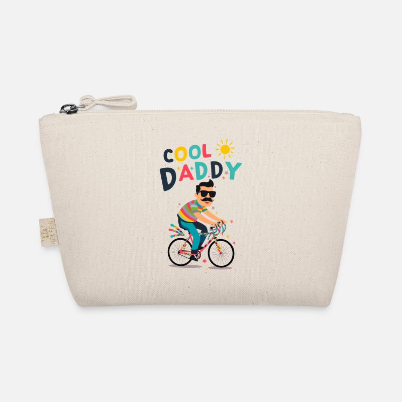 Vibrant Cool Daddy Cyclist Design Trousse biologique