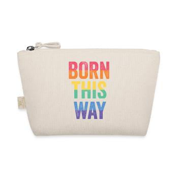 LGBT Pride Month - Born This Way - Organic Pouch - nature - Front