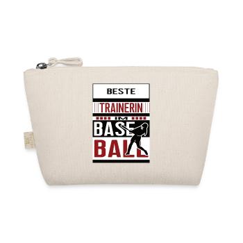Baseball Trainerin Beste Baseballtrainerin Team - Bio-Täschchen - Natur - Vorne