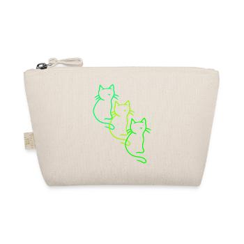 Années 80 Années 90 Rétro Vintage Chats Chat Chaton - Trousse biologique - nature - Devant