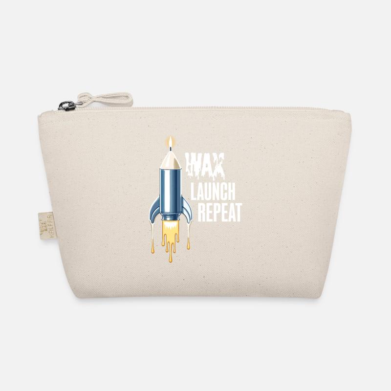 WAX Launch Repeat – Funny Rocket Candle Design Organic Pouch