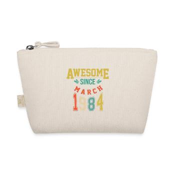 March 1984 Birthday March 1984 Gift 1984 - Organic Pouch - nature - Front