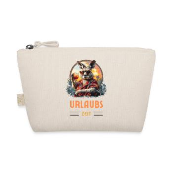Kangaroo Lounger Vacation Fun Beach Summer Work - Organic Pouch - nature - Front