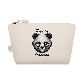 Panda / Animal / Zoo / Bamboo / Wild / Childlike - Organic Pouch - nature - Front