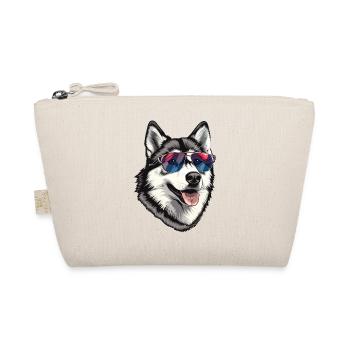 Alaskan Malamute, Hund, Sonnenbrille, Sommer - Bio-Täschchen - Natur - Vorne