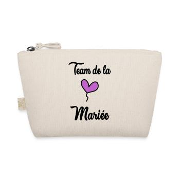 WEDDING. BRIDE-TO-BE. Bachelorette party. TEAM. TEAM MARIEE - Organic Pouch - nature - Front