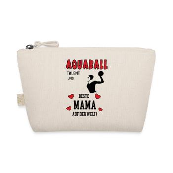 Aquaball Spielerin Mama Aquaballerin Mutter Frau - Bio-Täschchen - Natur - Vorne