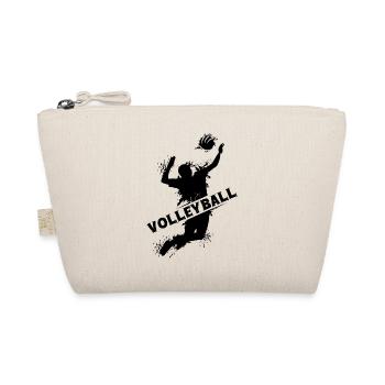 Volleyball explosion spieler beachvolleyball Logo - Bio-Täschchen - Natur - Vorne