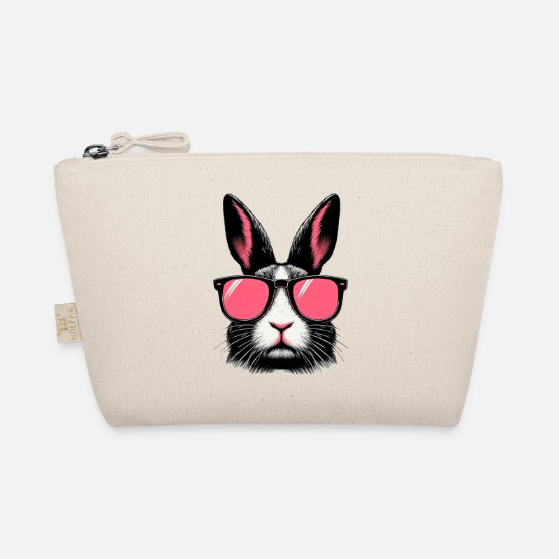 Rabbit with Sunglasses Organic Pouch