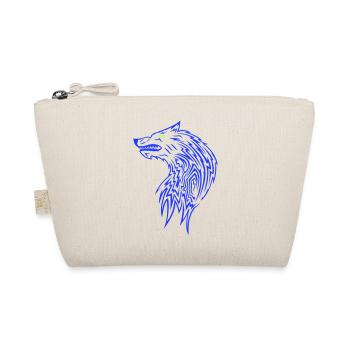 Wolf Pattern - Organic Pouch - nature - Front