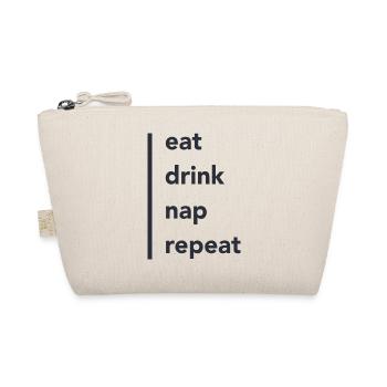 eat drink nap - Bio-Täschchen - Natur - Vorne