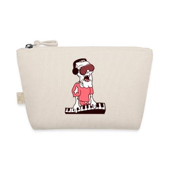DJ Zombie Keyboard Horror Halloween Party Music - Organic Pouch - nature - Front
