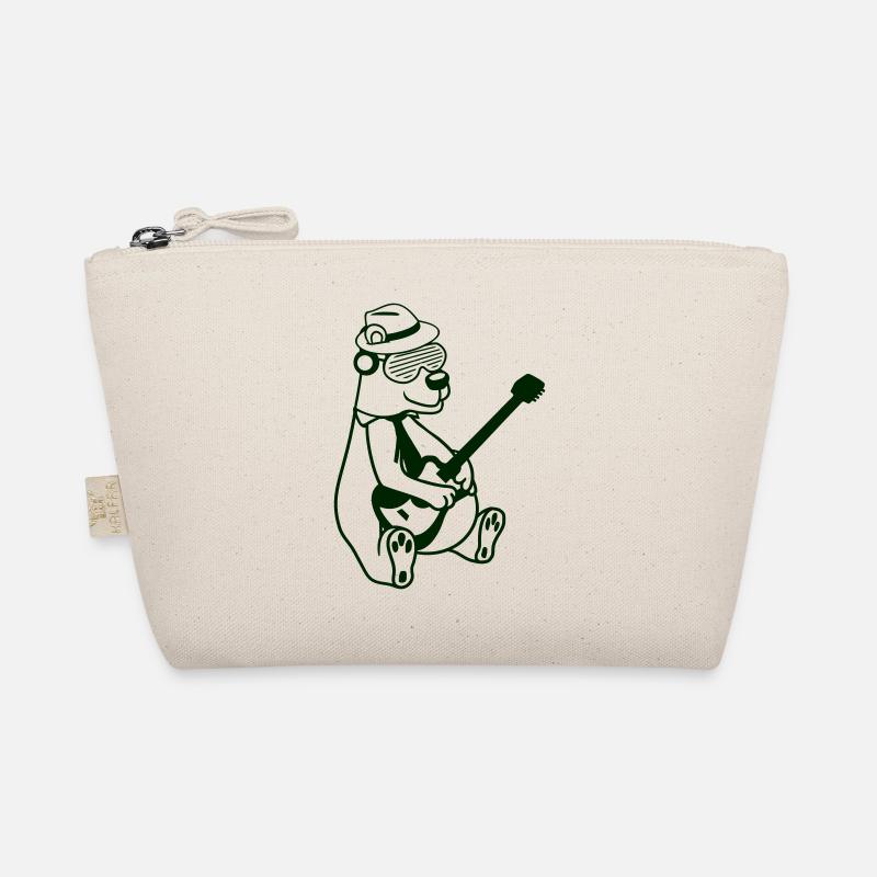 Ours assis Brown Bear joue de la guitare guitariste Trousse biologique