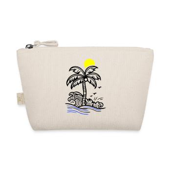 Palm Tree Holidays Beach Summer - Organic Pouch - nature - Front