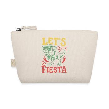 Mexikanisch Fest Dinosaurier Cinco de Mayo - Bio-Täschchen - Natur - Vorne