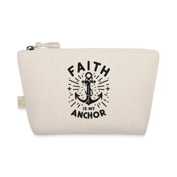 Faith is My Anchor - Organic Pouch - nature - Front