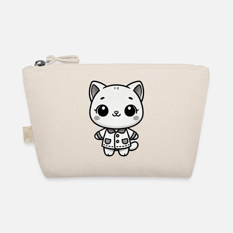 Adorable Kitty - Dressed to Charm - Bio-Täschchen - Natur