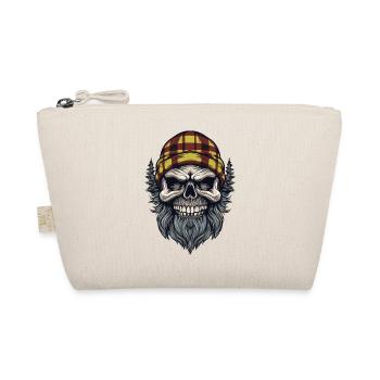 Skull Holzfäller Lumberjack - Bio-Täschchen - Natur - Vorne