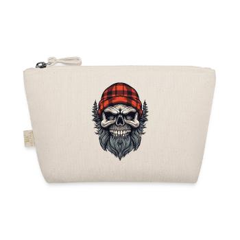 Skull Holzfäller Lumberjack - Bio-Täschchen - Natur - Vorne