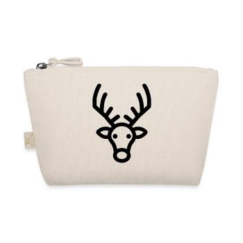 Christmas Reindeer - Organic Pouch - nature - Front
