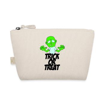 zombie trick or treat - Bio-Täschchen - Natur - Vorne