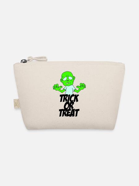 zombie trick or treat - Bio-Täschchen - Natur - Vorne