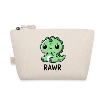 Mignon Dino T-Rex Chibi Roar Dessin animé - Trousse biologique - nature - Devant